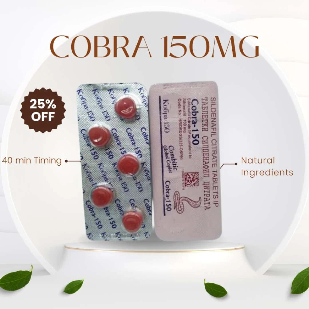 Black Cobra 150mg Sildenafil Tablet